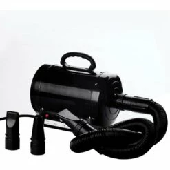 HOMCOM Sechoir Professionnel Seche-poils Toilettage Pour Chiens Chats Animaux 2800 W - Noir