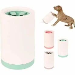 BEARSU Nettoyage Des Pieds Chien, Nettoyage Des Pieds Pet, Rondelle En Silicone Pour Pieds DAnimaux De Compagnie Pour Chat Chien, Nettoyant Pour Grandes Pattes (14,9 Cm X 9,6 Cm)