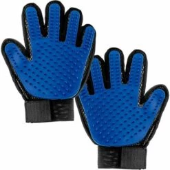 Perle Rare Gants Pour Animaux De Compagnie, Gel De Silice, Massage Pour Chat, élimination Des Poils Flottants, Peignage De Produits De Nettoyage, Bleu