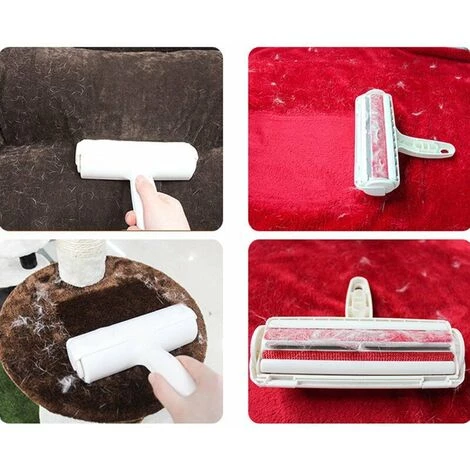 THSINDE Brosse Anti Poils Animaux Chat Chien, Brosse Ramasse Enlève Poils, Magique Réutilisable Pour Poils, Rouleau à Poils D'animaux, Épilateur(vêtements/canapé/Voiture/lit/Tapis)(1pcs) – Image 3