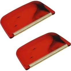 LangRay 2pcs Peigne à Tissu,Peigne Anti-Bouloches Plastique,Brosse Textile Anti-Bouloches,pour Fuzz, Et Peluches De Pull, Couvertures, Rideaux, Tapis (Rouge)