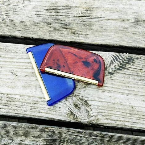 LangRay 2pcs Peigne à Tissu,Peigne Anti-bouloches Plastique,Brosse Textile Anti-bouloches,Pour Fuzz, Et Peluches De Pull, Couvertures, Rideaux, Tapis (Bleu) – Image 5