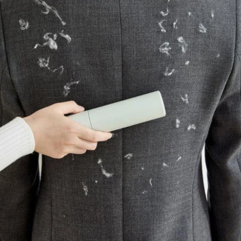 LONGZIMING Brosse Anti-peluches Portable Pour Animaux De Compagnie, Réutilisable Pour Les Vêtements, Les Poils D'animaux, Le Duvet, La Poussière, Les Meubles Et Plus Encore Brosse Anti-peluches De Voyage Avec Tête Pivotante, Rose â Image 3