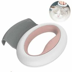 LONGZIMING Peigne D'épilation Pour Chat Brosse De Toilettage Pour Chien 2 En 1 Brosse De Massage Pour Animaux De Compagnie Outils D'auto-nettoyage Portables Pour Chiot Et Chaton à Poils Longs, Lapin Et Petits Animaux De Compagnie, Rose