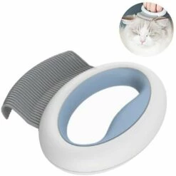 LONGZIMING Peigne D'épilation Pour Chat Brosse De Toilettage Pour Chien 2 En 1 Brosse De Massage Pour Animaux De Compagnie Outils D'auto-nettoyage Portables Pour Chiot, Chaton Et Lapin à Poils Longs Et Petits Animaux De Compagnie, Bleu
