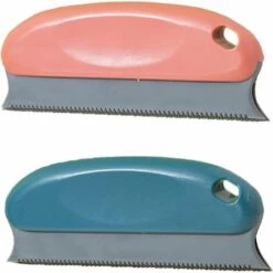 ELLE Brosse à Charpie Lot De 2 Brosses à Peluches Pour Poils D'Animaux ÉLiminateur De Charpie Portable Pour Canapé, Voiture, Lit,coussin,meubles, Nid Pour Animaux De Compagnie (rouge, Bleu Foncé)