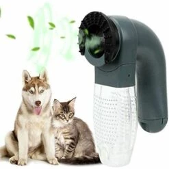 Ventouse électrique De Dispositif D'épilation Pour Animaux De Compagnie Avec Caoutchouc Souple, Aspirateur électrique Sans Fil Pour Animaux De Compagnie, Idéal Pour Les Chats Et Les Chiens Gris Foncé LangRay