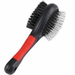GUAZHUNIFR Brosse à Double Face Pour Chien Chat Toilettage 2 En 1 Brosse Nettoie Pour Animaux De Compagnie Et Saleté Pour Cheveux Courts épais(M) Guazhuni 18*6.5cm