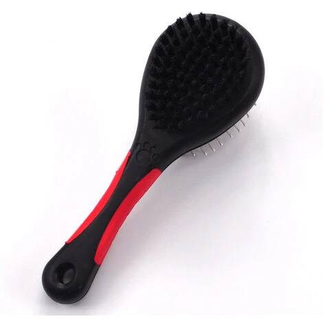 GUAZHUNIFR Brosse à Double Face Pour Chien Chat Toilettage 2 En 1 Brosse Nettoie Pour Animaux De Compagnie Et Saleté Pour Cheveux Courts épais(M) Guazhuni 18*6.5cm – Image 5