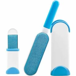 GUAZHUNIFR Brosse Anti Poils Animaux Brosse De Nettoyage Magique Réutilisable Enlève Poils Pour Enlever Les Poils D’Animaux De Compagnie Avec Auto-Nettoyage Retirer Chien Chat Cheveux (Bleu) Guazhuni