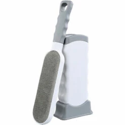 Brosse Anti Poils Animaux Chien & Chat - Brosse De Nettoyage Magique Réutilisable Enlève Poils - Brosse Poil Animaux Magique Chien & Chat De Nettoyage Gris -Fontainebleau