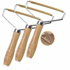Portable Lint Remover Wooden Sweater, Brosse Manuel Anti Poil, Anti-Peluche Rasoirs, Brosse Anti-poils Et Carde Pour Chien, Portable Brosse Rasoir Vetements Peluche Pour La Maison, Rasoir Brosse Manuelle 17.5*13.5CM Fontainebleau 3PCS