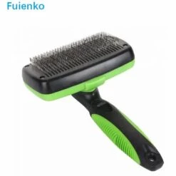Brosse Pour Chien Et Chat Rétractable 126*190mm Vert Et Noir FUIENKO