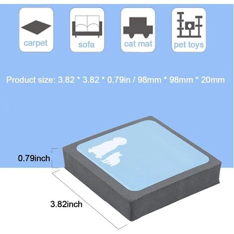 Épilateur Pour Animaux De Compagnie,Mini Brosse Anti Poils Animaux Chat Chien Brosse Ramasse Enlève Poils,pour Enlever Les Poils D'animaux Du Canapé,du Lit Et Des Tapis,Irisfr â Image 2