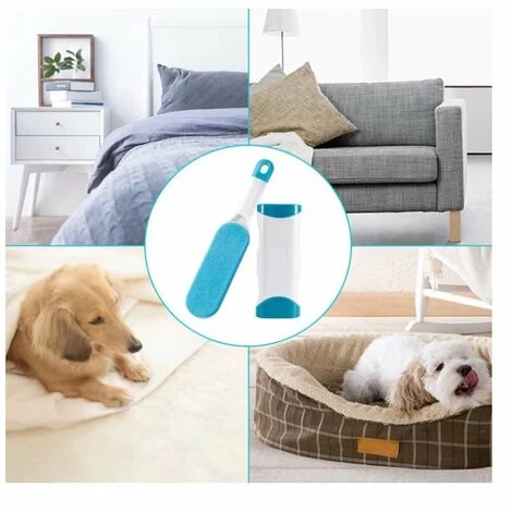Brosse Anti Poils Animaux Chat & Chien - Brosse De Nettoyage Magique Réutilisable Enlève Poils - Brosse Poil Animaux Magique Chien & Chat De Nettoyage(vêtements/canapé/Voiture/lit), Bleu Irisfr â Image 4