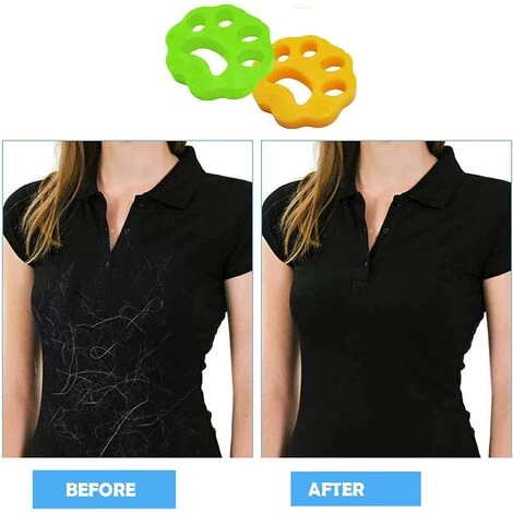 Vêtements Épilateur Pour Machine à Laver,4 Pet Fourrure Catcher Réutilisables épilateurs à Poils D'animaux Les Débris De Attrape Poils Pour Nettoyer Poils D'animaux,Starlight â Image 2