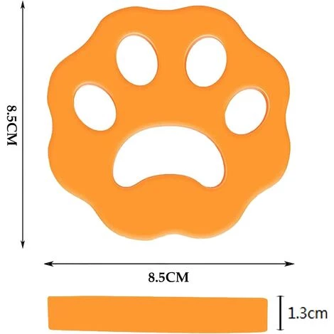 DECKON Boule Anti Poil, 4 PCS Poils Animaux Nettoyage Outil, Anti Poil Machine à Laver,Réutilisables épilateurs à Poils D'animaux,pour Machine à Laver, VêTements, Literie â Image 2