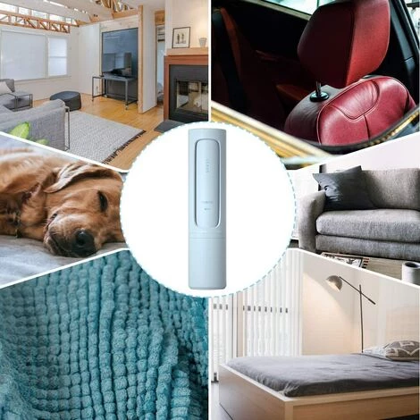 ZHUOXUAN Rouleau Anti Peluche Portable, Brosse Anti Poils Animaux Chien Chat Reutilisable Brosse Anti Poils Animaux Rouleau à Poils D'animaux Pour Chien, Chat, Vêtements, Coussin, Canapé, Voiture, Lit (Bleu) â Image 4