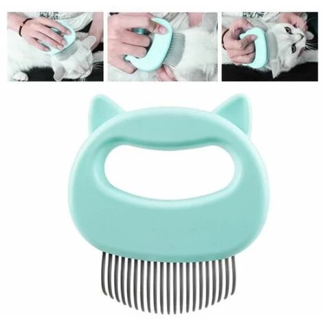 Peigne Pour Animaux De Compagnie Coleur De Vert Clair FUIENKO – Image 2