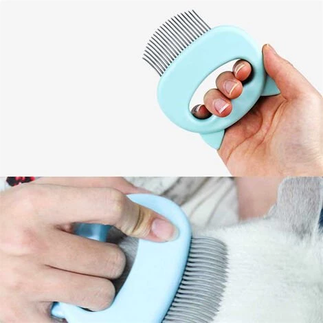 Peigne Pour Animaux De Compagnie Coleur De Vert Clair FUIENKO – Image 4