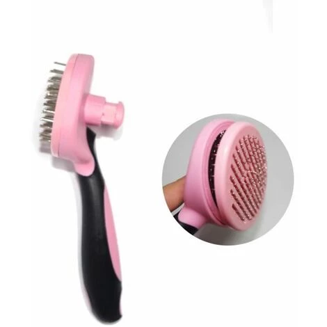 Peigne Pour Animaux De Compagnie Coleur De Rose FUIENKO – Image 4