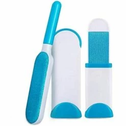 TINOR Anti-poils Brosse Pour Animal Domestique - Brosse De Nettoyage Magique Réutilisable Pour Enlever Les Poils D’animaux De Compagnie Avec Auto-nettoyage Retirer Chien Chat Cheveux (Bleu)