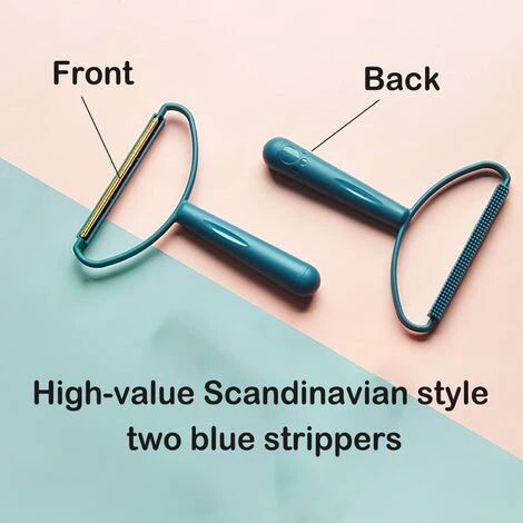 Rasoir Portable Anti-peluches – 2 Pièces Portable Lint Remover Fuzz Shaver Peigne En Cachemire Pour Laine, Cachemire Et Autres Tissus,Starlight – Image 3