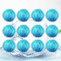 ZHUOXUAN Ensemble Universel De Boules De Nettoyage Réutilisables Pour Poils D'animaux - Pour Machine à Laver - Élimine La Contamination Des Poils D'animaux - Bleu （12pcs）