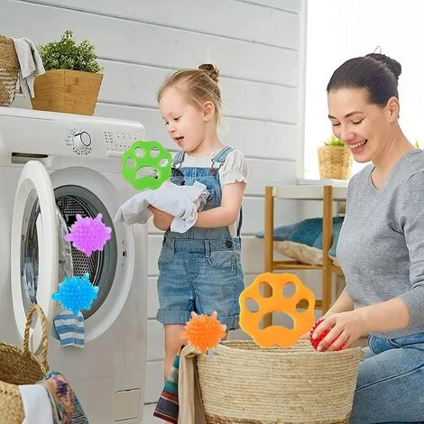ENLENK Vêtements Épilateur Pour Machine à Laver,Réutilisables épilateurs à Poils D'animaux,Anti Poil Machine à Laver, Épilateur Pour Animaux De Compagnie,pour Nettoyer Poils â Image 3
