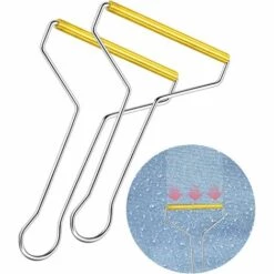 IRISFR 2 Pièces Rasoirs à Peluches Portables,Réutilisables,Double Face Brosse De Voyage, Poils D'animaux Épilateur Rapide - Pour Enlever Les Peluches Dans Les Vêtements Et Les Meubles，Lilaris