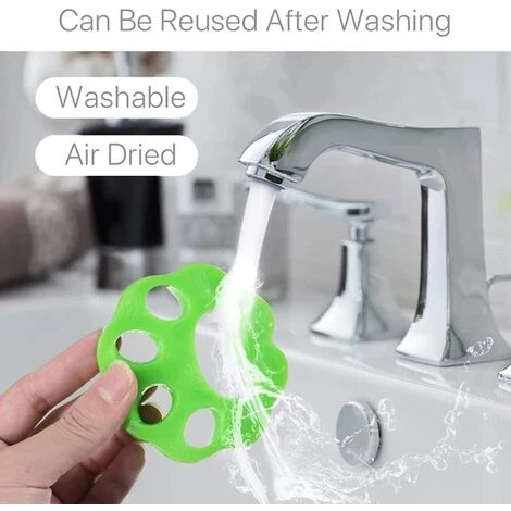 FONTAINEBLEAU Boule Anti Poils Machine A Laver, Vêtements Épilateur Pour Machine à Laver RéUtilisable Boule Anti Poil, Boule De Lavage Pour Poils D'animaux Domestiques, Pour Machine à Laver, VêTements, 4pcs â Image 4