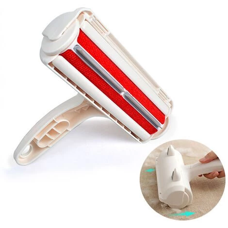 Kueatily Brosse Anti Poils Animaux,Brosse Ramasse Et Enlève Poils,Brosse De Nettoyage Magique Réutilisable Pour Chien, Chat, Vêtements, Coussin, Canapé, Voiture, Lit â Image 3