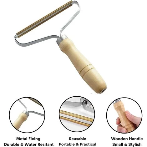 Ensoleillé Brosse Manuel Anti Poil Lot De 2, Rasoirs Anti-Bouloches, Portable Lint Remover Pour Manteau Tissé Pull Tapis Rideaux Canapé â Image 5