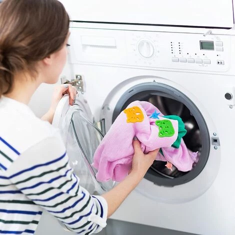 ENLENK Lot De 4 Boules De Poils Pour Machine à Laver Pour Animaux De Compagnie, 4 Boules De Lavage De Cheveux Réutilisables Pour Nettoyer Les Poils D'animaux, Cheveux â Image 4