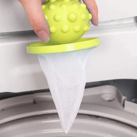 ENLENK Boules De Poils Pour Machine à Laver, Lot De 6 Boules De Lavage Réutilisables Pour Sèche-linge Et Machine à Laver, Boules De Lavage Et Dépilatoires Pour Poils D'animaux/poils/débris De Coton, Jaune – Image 4