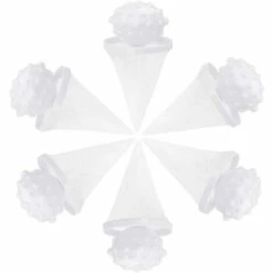 ENLENK Boules De Poils Pour Machine à Laver, Lot De 6 Boules De Lavage Réutilisables Pour Sèche-linge Et Machine à Laver, Boules De Lavage Et Dépilatoires Pour Poils D'animaux/poils/débris De Coton, Blanc