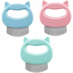 EINEMGELD Animaux Peigne Toilettage Pour Chiens Brosse Chat En Forme De Peigne Shell Pour Deshedding Emmêlée Cheveux 3pcs