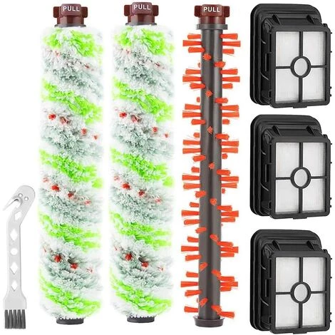 EINEMGELD Pièces De Rechange Pour Aspirateurs Bissell Crosswave, Tapis 1934 Et Rouleau De Brosse Pour Animaux De Compagnie Multi-Surfaces 2306, Filtre D'aspirateur 1866, Brosse De Nettoyage