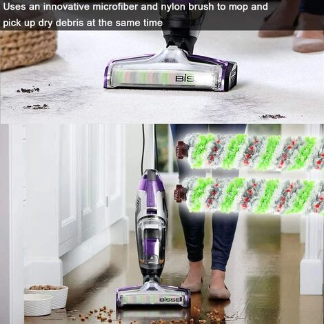 EINEMGELD Pièces De Rechange Pour Aspirateurs Bissell Crosswave, Tapis 1934 Et Rouleau De Brosse Pour Animaux De Compagnie Multi-Surfaces 2306, Filtre D'aspirateur 1866, Brosse De Nettoyage – Image 3