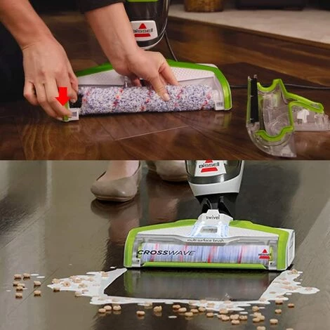 EINEMGELD 2306 Rouleau De Brosse Pour Animaux De Compagnie 1868 Rouleau De Brosse Multi-Surface 1866 Filtre Sous Vide Pour Remplacement Bissell Crosswave, Avec 1 Brosse De Nettoyage – Image 4