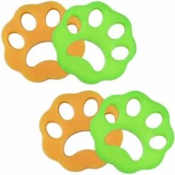 EINEMGELD 4PCS Poils Animaux Nettoyage Outil, LIUMY,Anti Poil Machine à Laver/Boule De Lavage Pour Poils D'animaux Domestiques, Poil Machine à Laver (6 * 6 * 1.5cm)