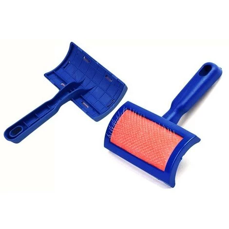 MEDIA WAVE STORE ® Brosse Pour Chiens Et Chats Avec Des Peignes Et Aiguilles De Protection 19418-04 – Image 2