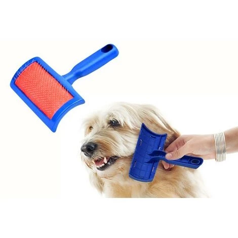 MEDIA WAVE STORE ® Brosse Pour Chiens Et Chats Avec Des Peignes Et Aiguilles De Protection 19418-04 – Image 3