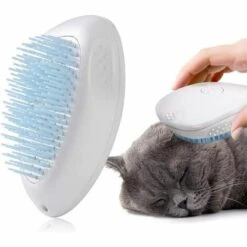 MINKUROW Brosse Pour Chat, Brosse Pour Chat Poil Court, Brosse Pour Chat, Brosse Pour Chat, Brosse Pour Chien, Brosse Pour Chien, Pour Chats Et Chiens, Brosse De Bain De Massage Pour éliminer Les Soins, Enlève Les Poils Lâches Et La Fourrure Morte, Avec Bouton De