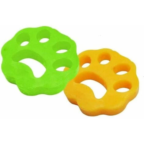 STARLIGHT 2Pcs Boule Anti Poil Attrape Poils Animaux Boule De Lavage Nettoyage Outil Pour Machine à Laver,STAR.L