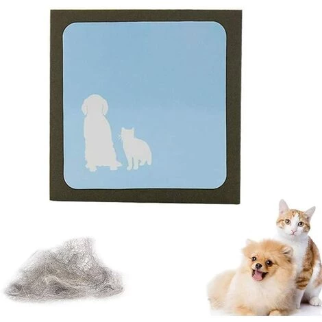 AIDUCHO Brosse De Nettoyage Animaux Poils,Anti Poils Animaux Chat Chien,Réutilisable Brosse Anti Poils Animaux,Nettoyant Pour Poils De Chat,pour La Fourrure D'animal Familier De Tapis,Voiture,Canapé