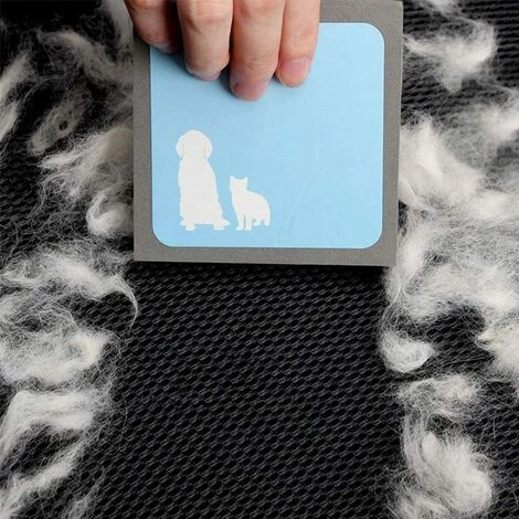 AIDUCHO Brosse De Nettoyage Animaux Poils,Anti Poils Animaux Chat Chien,Réutilisable Brosse Anti Poils Animaux,Nettoyant Pour Poils De Chat,pour La Fourrure D'animal Familier De Tapis,Voiture,Canapé – Image 3