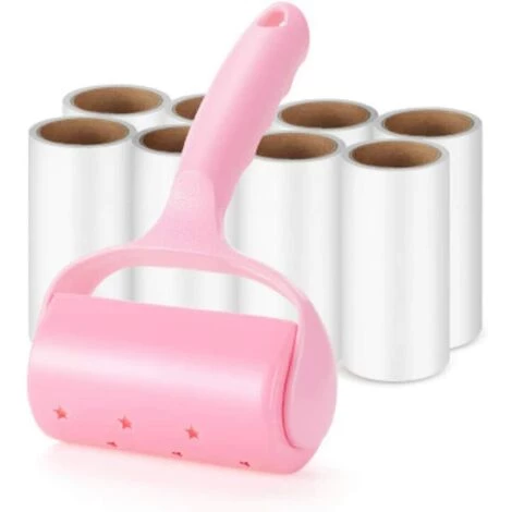 MODOU 12PCS Rouleau Adhesif Vetement,Brosse Poils Animaux épilateur Rouleau Collant Super Visqueuse Peluche Rouleau Vêtement Brosse Adhésive Pour Vêtements Siège Auto Mobilier Canapé – Image 3