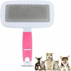 Brosse Chat Brosse Chien Poil Court Chien Peigne Aux Puces Peignes Pour Chats Chien Brosse Pour Toilettage Grand Pink FUIENKO