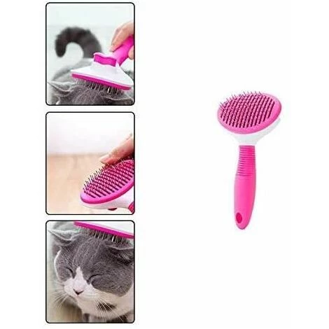 Brosse De Toilettage Pour Animaux De Compagnie Brosse En Acier Inoxydable Peigne Pour Chiens Et Chats Peigne Pour Animaux,1Pc FUIENKO – Image 2